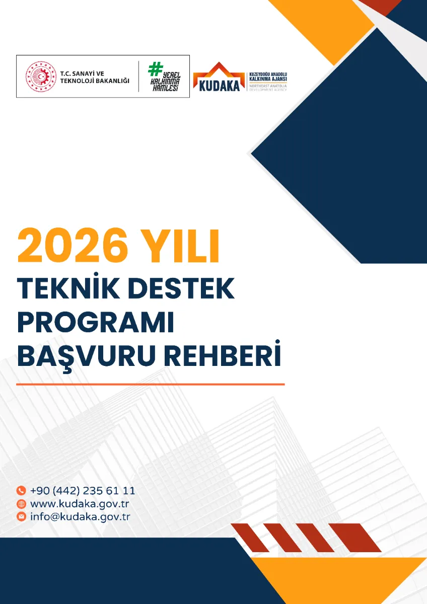 Kuzeydoğu Anadolu Kalkınma Ajansı resmî duyuru görseli: 2026 Yılı Teknik Destek Programı — 4. Dönem